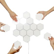 DIY Magnetic Hexagons Decoration Mosaic Modular Touch Sensitive Lighting Quantum Honeycomb Wall Lamp Led Night Light